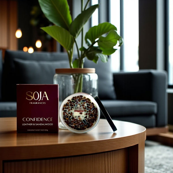 Confidence - Leather & Sandalwood Candle