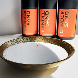 Refillable plant-based candle sand by Soja Fragrances