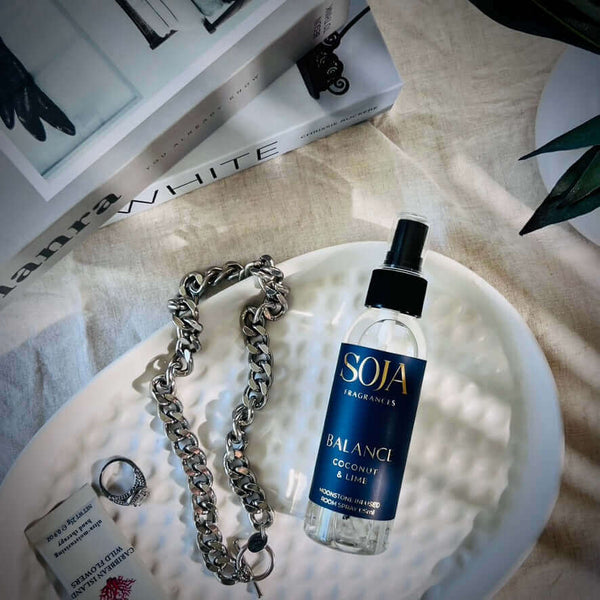 Crystal-infused fragrance spray – Balance scent by Soja