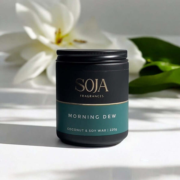 Soja Fragrances soy candle evoking early morning freshness