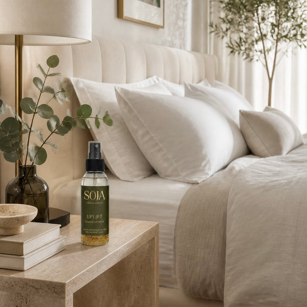 Uplift – Lemon Myrtle Candle & 125ml Room Spray Set