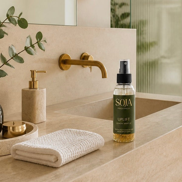 Uplift – Lemon Myrtle Candle & 125ml Room Spray Set