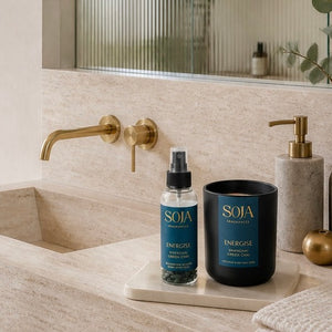 Energise – Shanghai Green Chai Candle & 125ml Room Spray Set