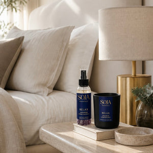 Relax – Japanese Honeysuckle Candle & 125ml Room Spray Set