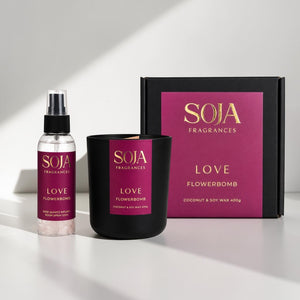 Love – Flower Bomb Inspired Candle & 125ml Room Spray Set