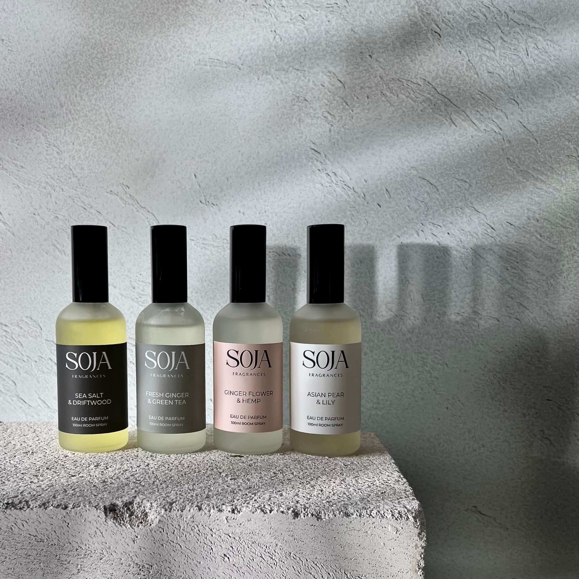 Eau De Parfum - Sea Salt & Driftwood | Elevate any room with Soja Fragrances' Sea Salt & Driftwood spray. Handcrafted for a luxurious and refreshing aroma, perfect for your home. | SOJA Fragrances