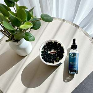 Matching Candle and Room Spray Shanghai Green chai Soja Fragrances