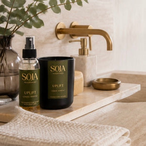 Uplift – Lemon Myrtle Candle & 125ml Room Spray Set