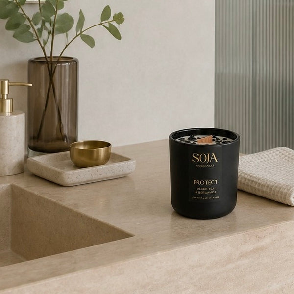 Protect – Black Tea & Bergamot Candle & 125ml Room Spray Set
