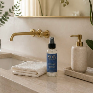 Cleanse – Crushed Lime & Sea Salt Candle & 125ml Room Spray Set