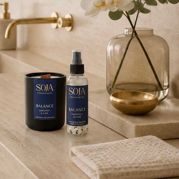 Balance – Coconut & Lime Candle & 125ml Room Spray Set