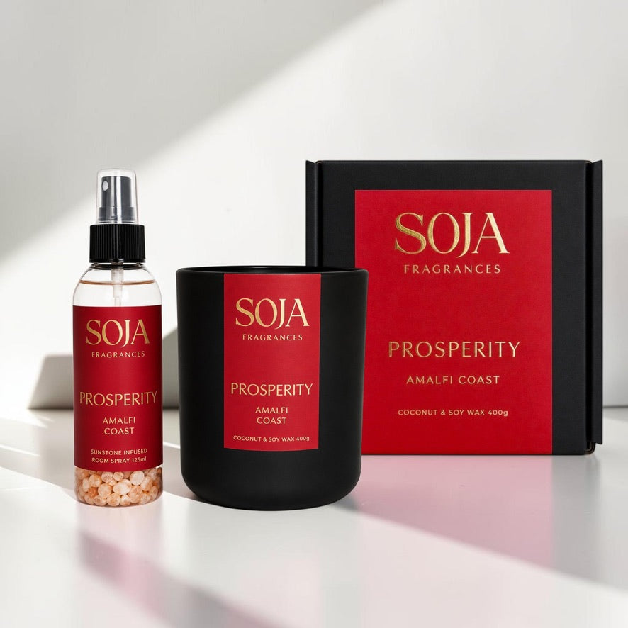 Prosperity – Amalfi Coast Candle & 125ml Room Spray Set