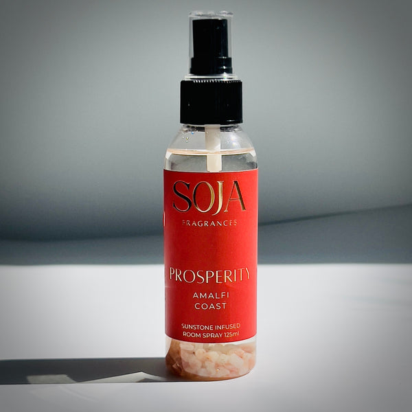 Soja Prosperity room mist – perfume-grade spray for abundance
