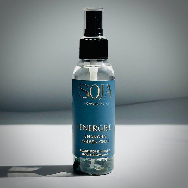 Energise room spray – chai citrus with Bloodstone crystal