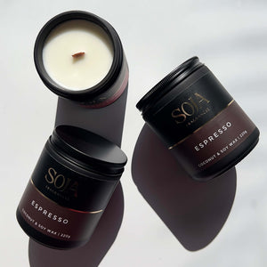 Soja Fragrances Espresso candle with roasted aroma