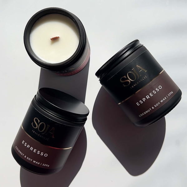 Soja Fragrances Espresso candle with roasted aroma