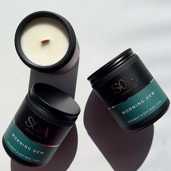 Light and airy home fragrance with floral and musk accents