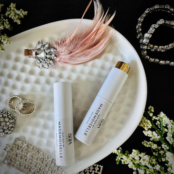 Mademoiselle 10ml Parfum | Discover our collection of perfumes made with high-quality fragrance oils at Soja Fragrances. Handcrafted to provide a long-lasting and luxurious scent. | SOJA Fragrances